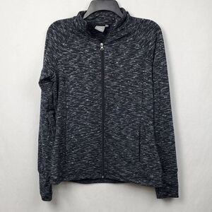 Daisy Fuentes Medium Black Full Zip Sweatshirt